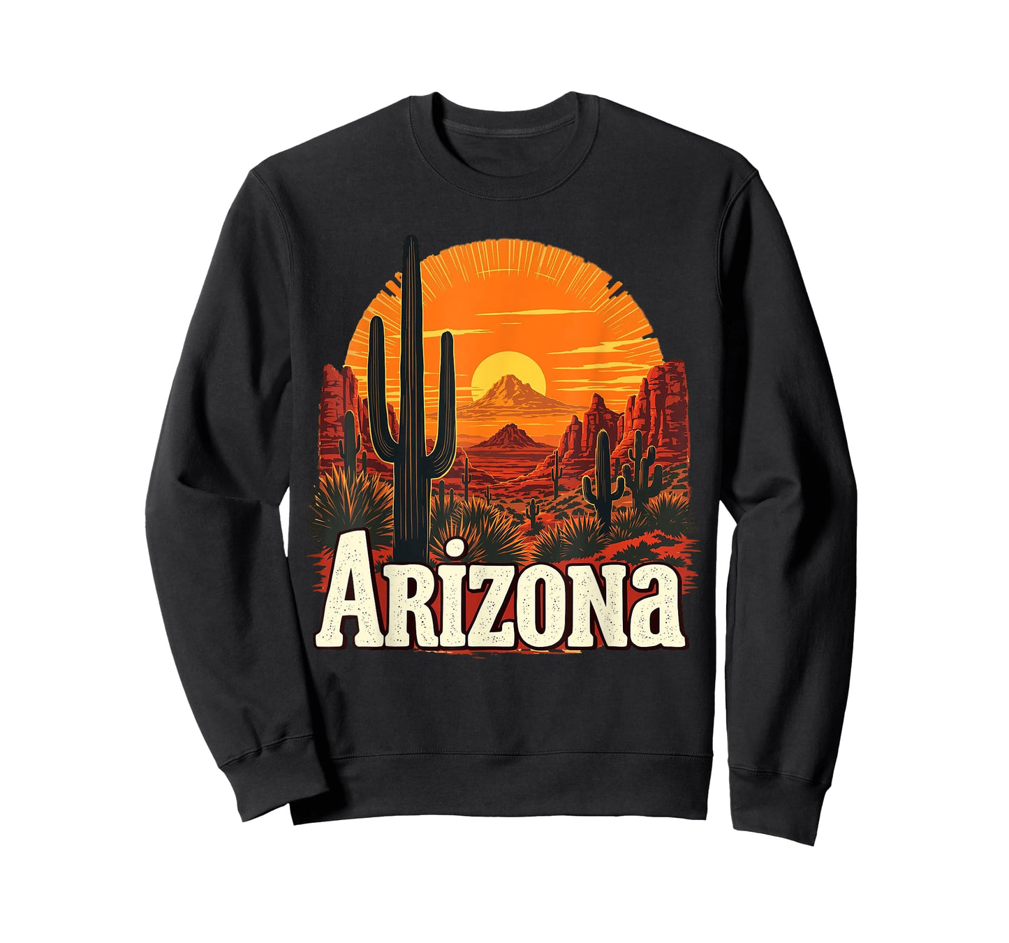 Retro Arizona Home State AZ Desert Sunset Vintage T-Shirt