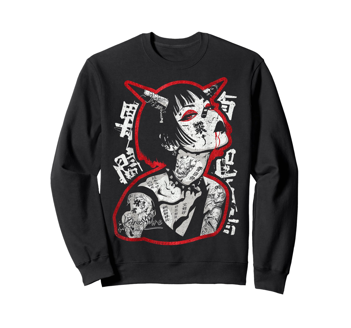 Japanese Streetwear Cyberpunk Y2K Techwear Retro Manga Anime T-Shirt
