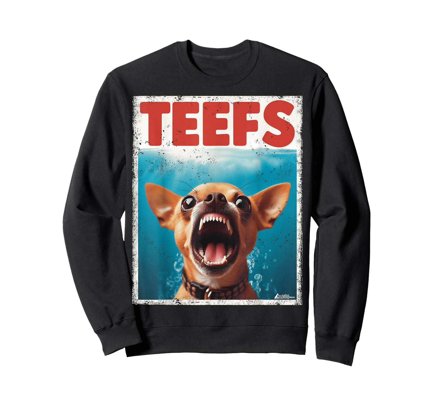 Funny Chihuahua Teefs Top, Teeth Chi Jowls Paws Dog Mom Dad T-Shirt