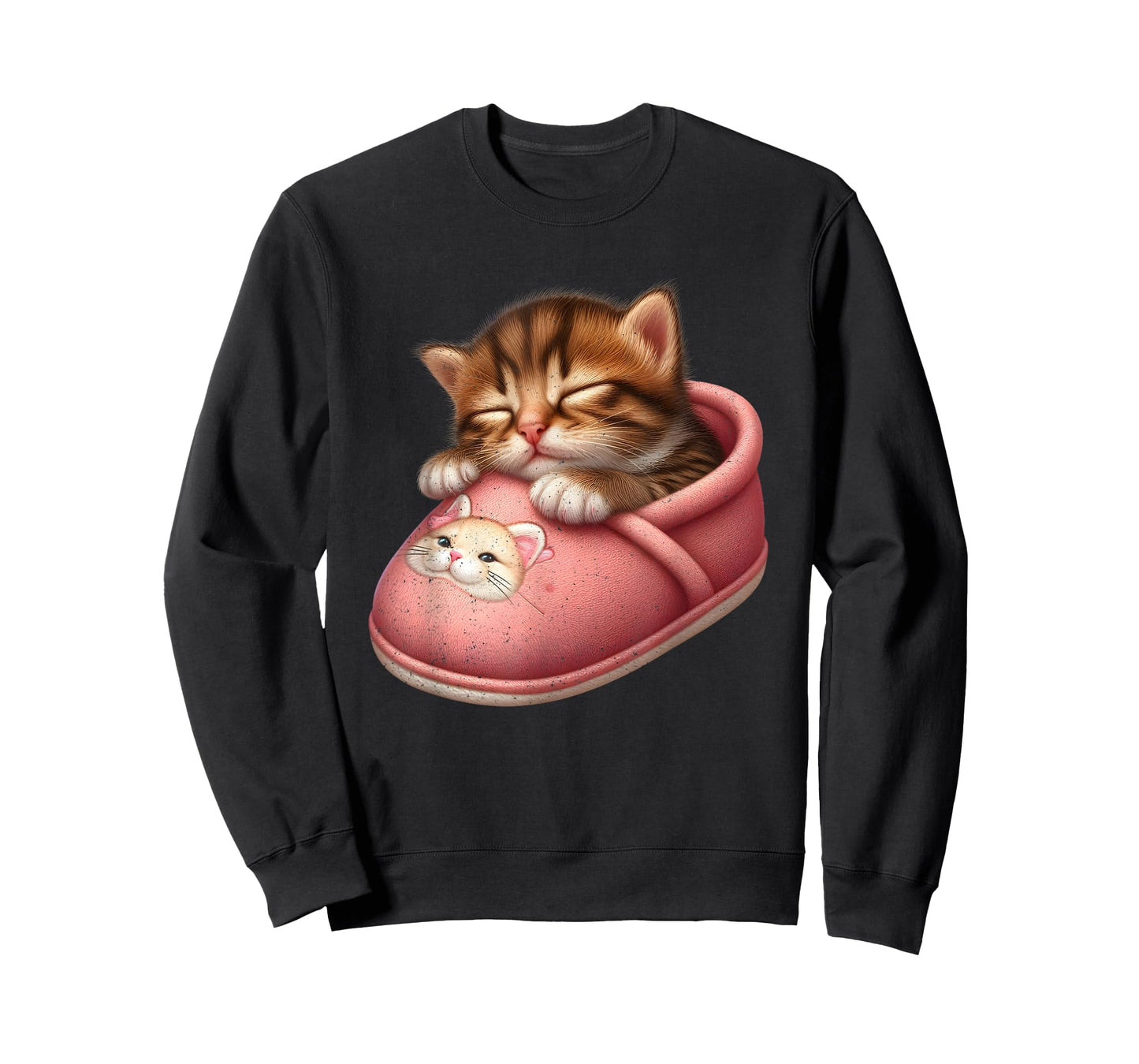 Sleeping Cat in Slipper T-Shirt