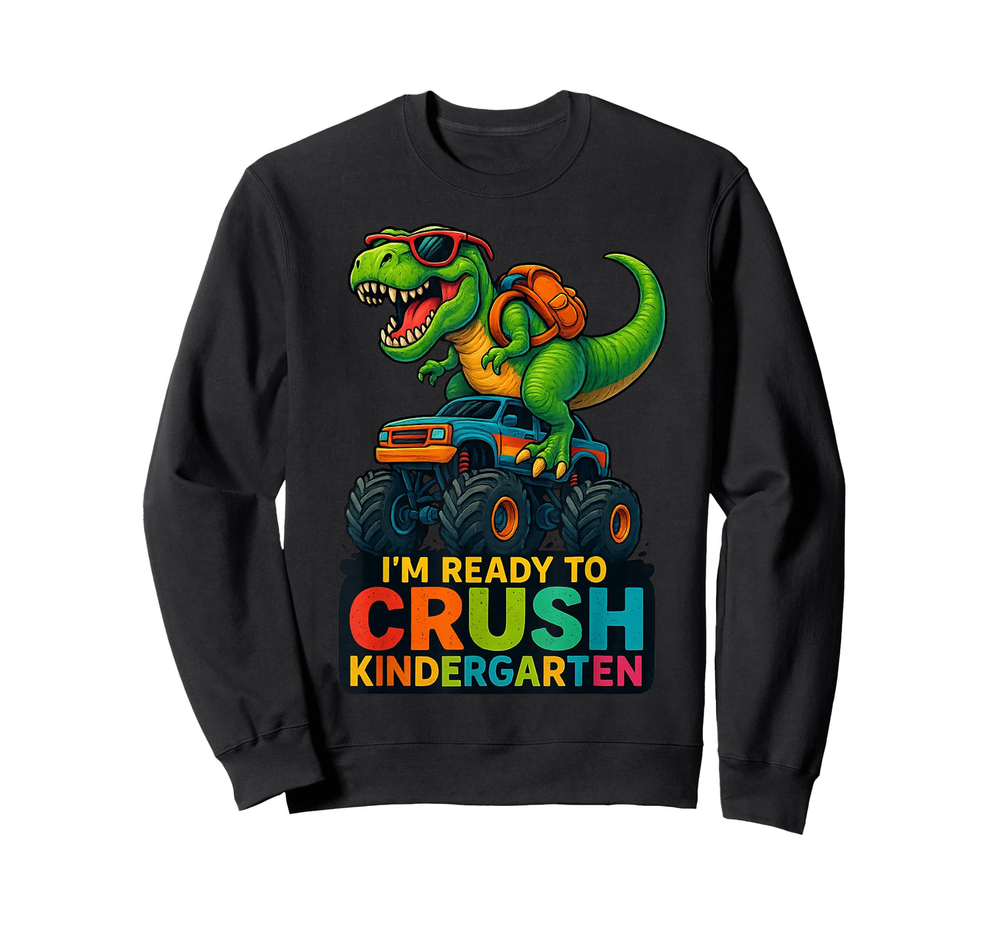 Back To School Boy Dinosaur I'm Ready To Crush Kindergarten T-Shirt