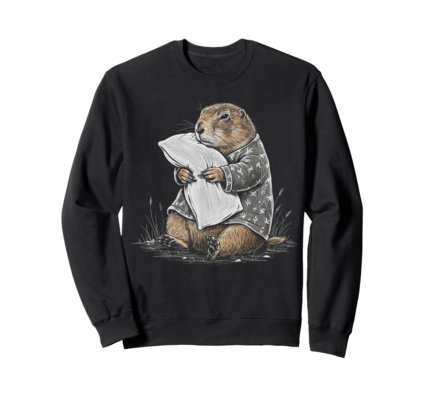Funny Sleepy Prairie Dog Pajama Women Men Boys And Girls T-Shirt