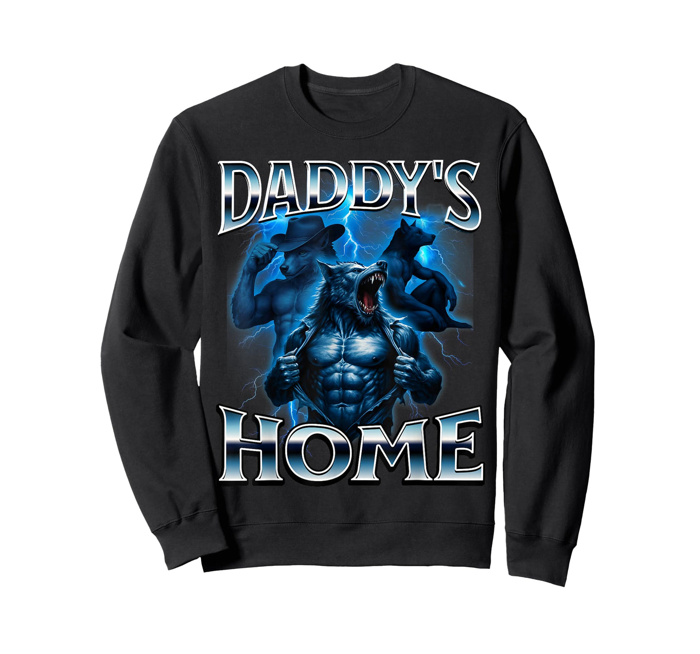 Daddys Home Alpha Male Wolf Meme Funny T-Shirt