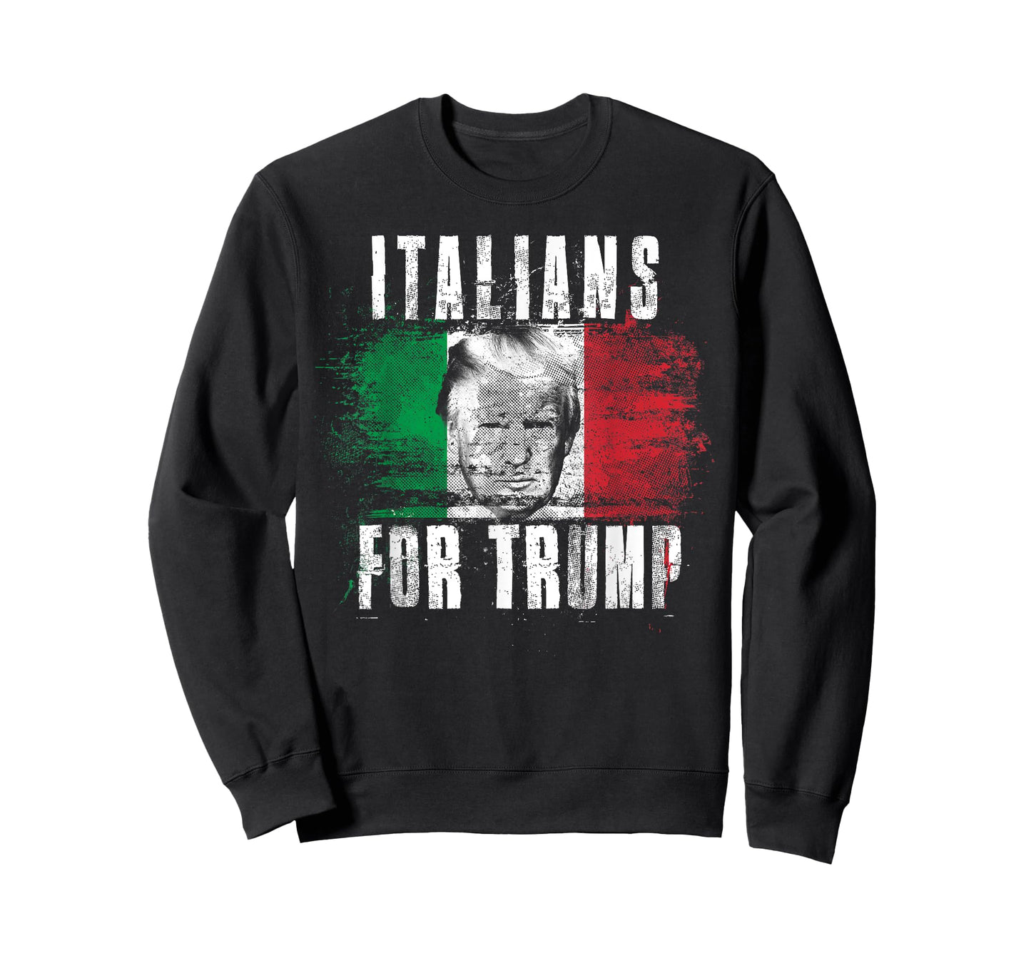 Italians For Trump - American and Italy Patriotic T-Shirt