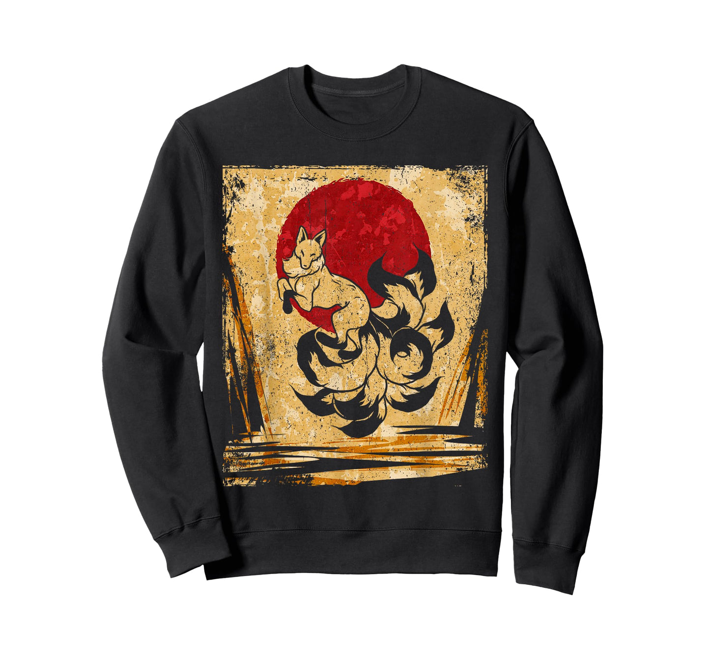 Nine-tailed fox Japanese retro art T-Shirt