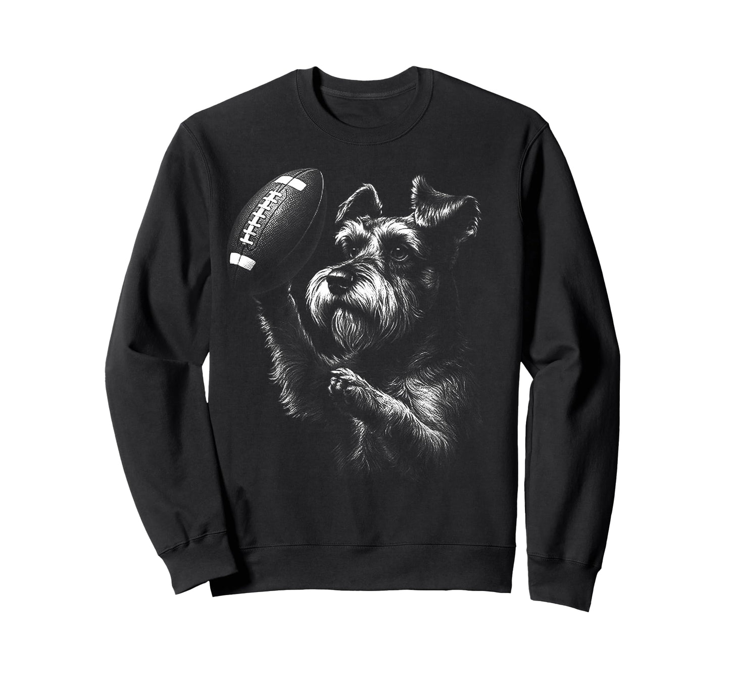 Schnauzer American Football Sports Dog Lover T-Shirt