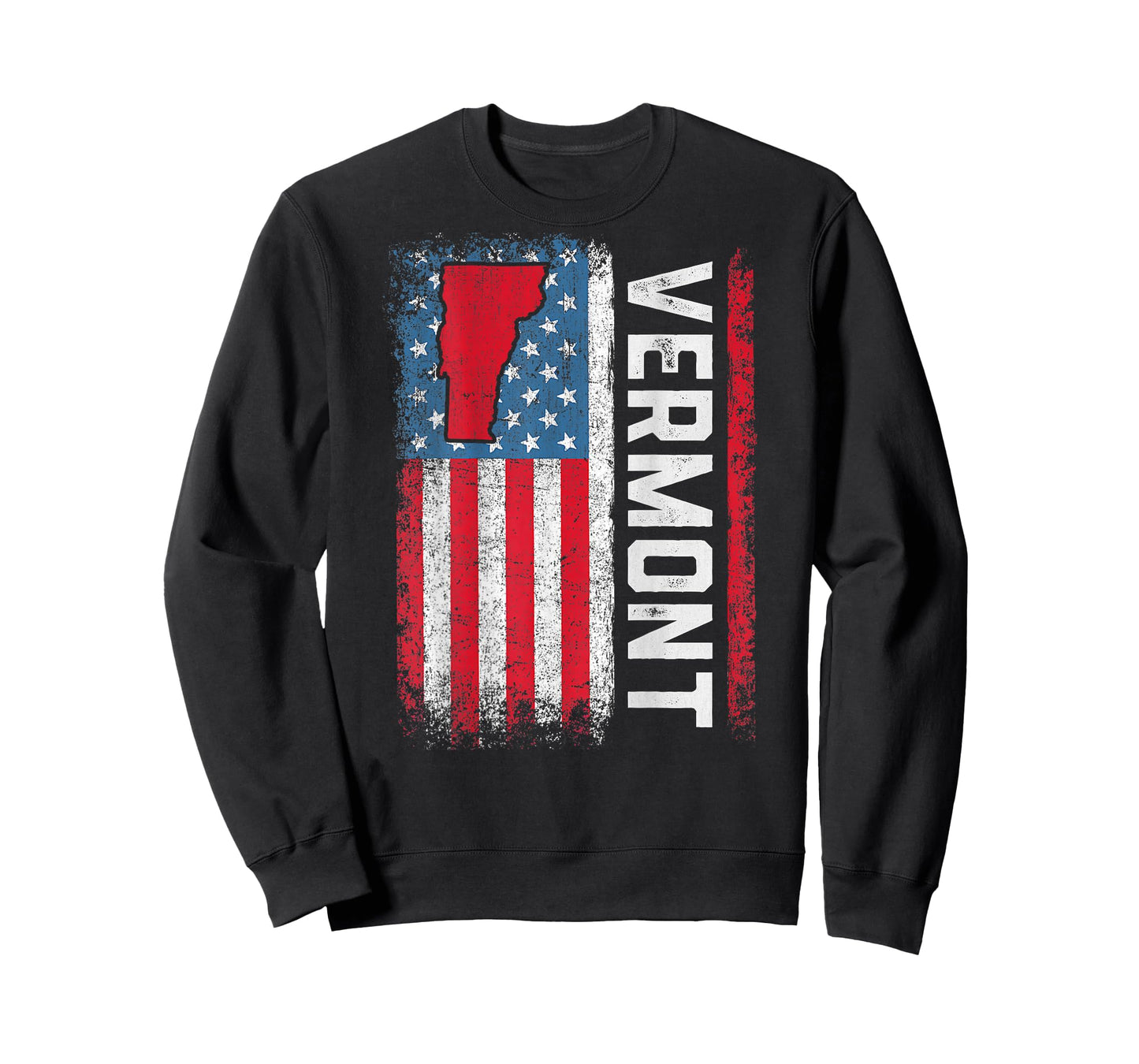 Vintage Vermont State USA Flag Shirt Vermont (On Back) T-Shirt