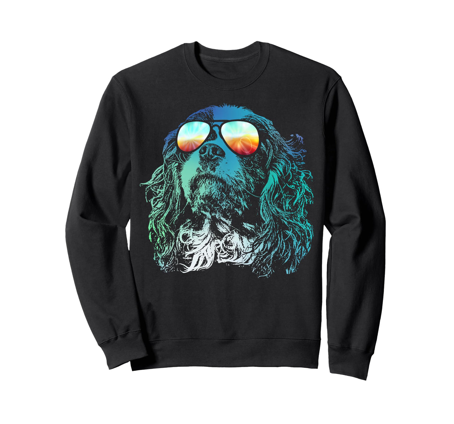 Disco Groovy Cavalier King Charles Spaniel T-Shirt Dog Gift T-Shirt for Men Women Girls Kids
