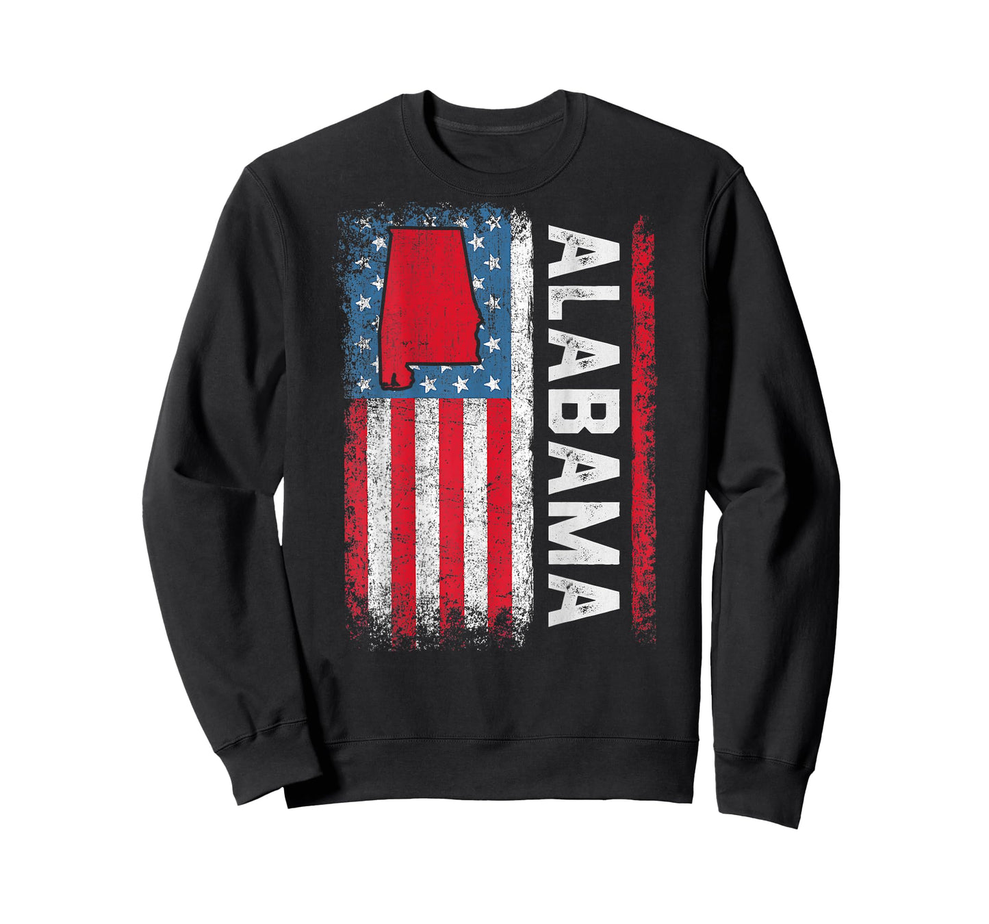 Vintage Alabama State USA Flag Shirt Alabama (On Back) T-Shirt