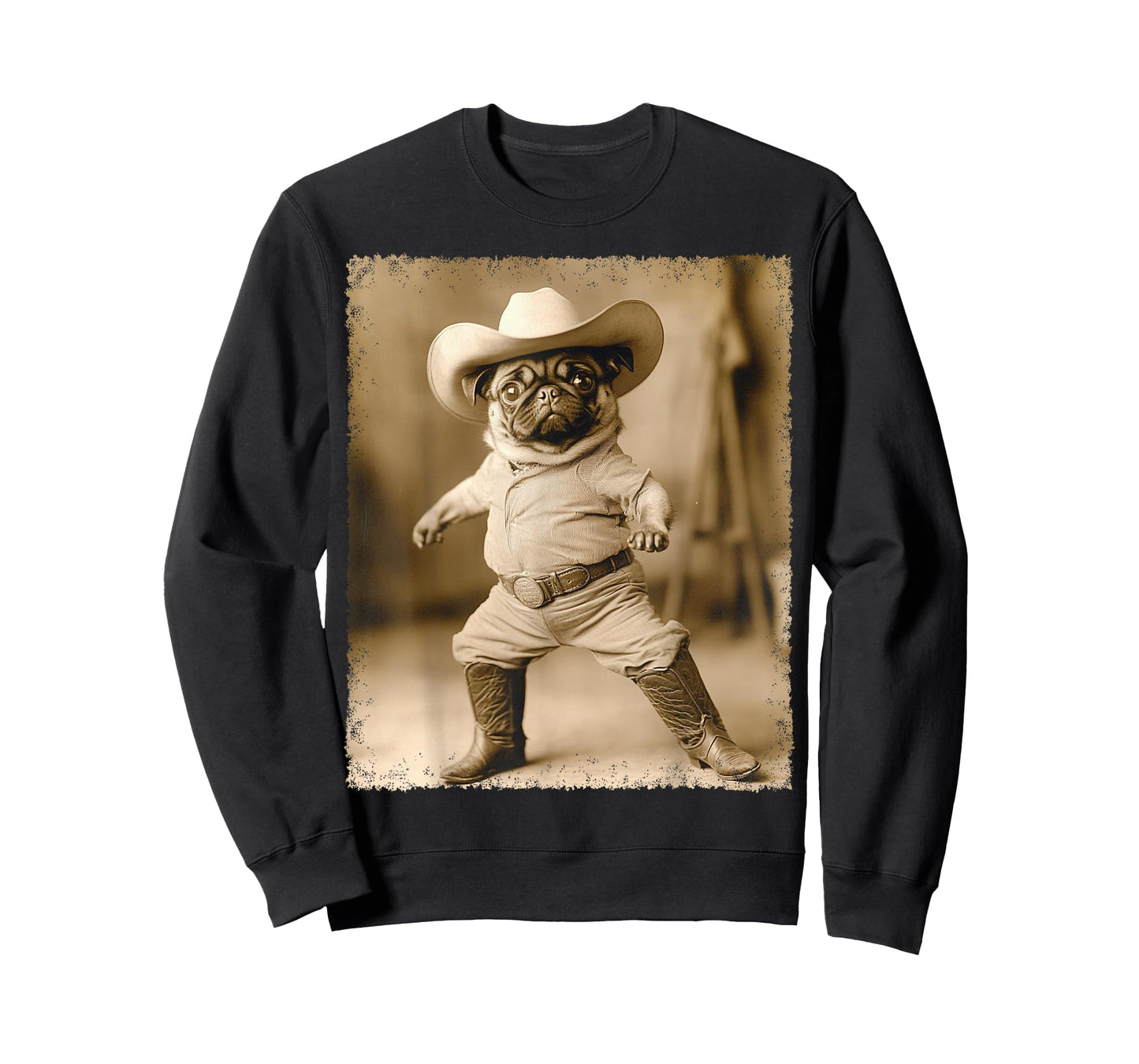 A Pug Cowboy T-Shirt