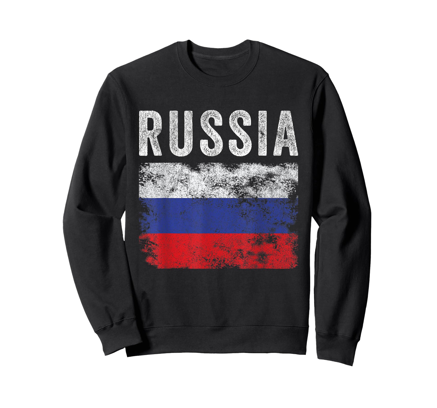 Russia Flag Distressed - Men Women Kids - Russian Flag T-Shirt