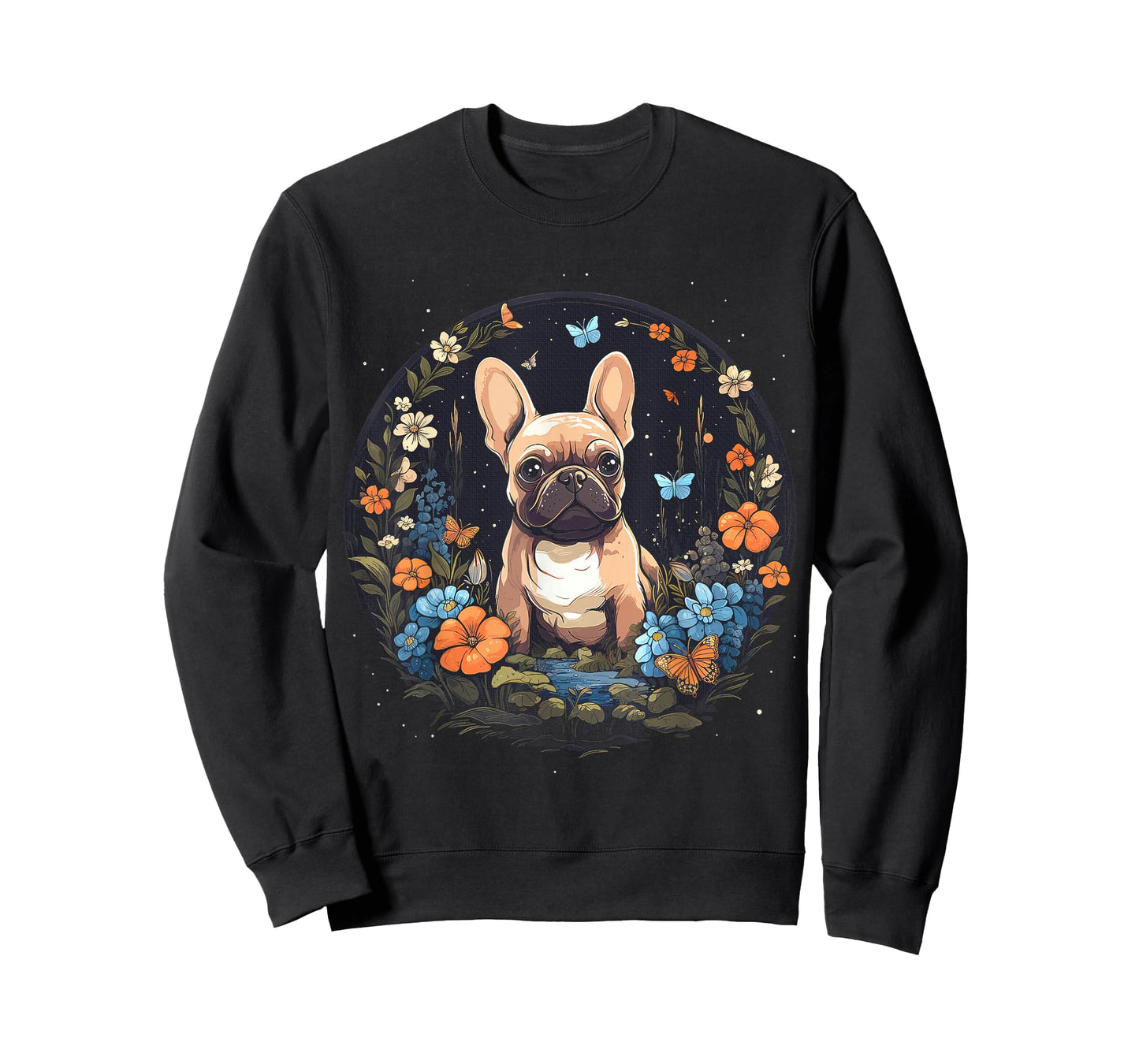 French Bulldog Mom Dog Lover Floral Dog Owner Women T-Shirt