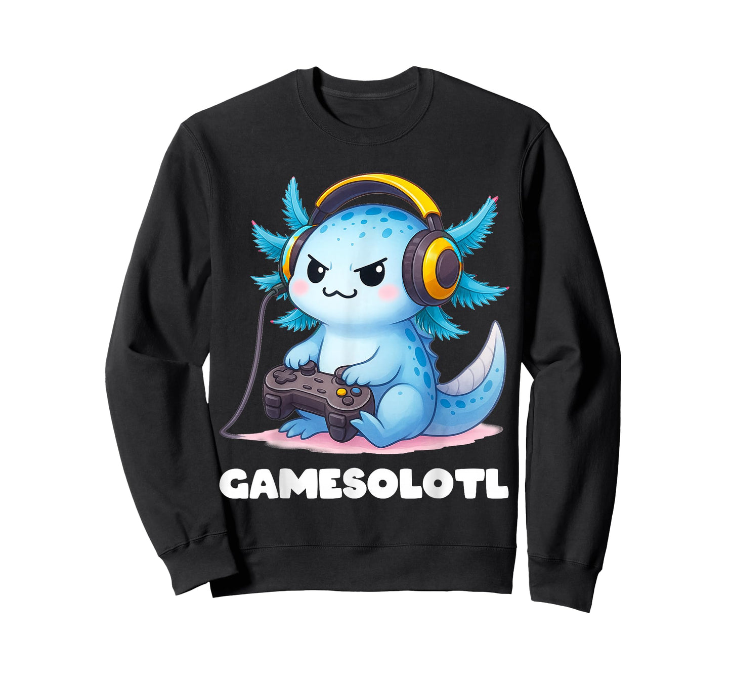 Anime Gamesolotl Axolotl Boys 10-12 Kid Gamer Gaming Clothes T-Shirt