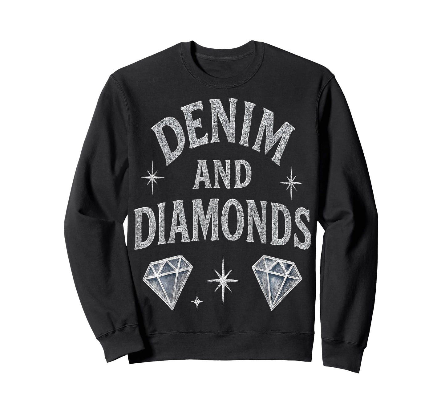 Denim and Diamonds Cowgirl Glam Western Rodeo Party Women T-Shirt