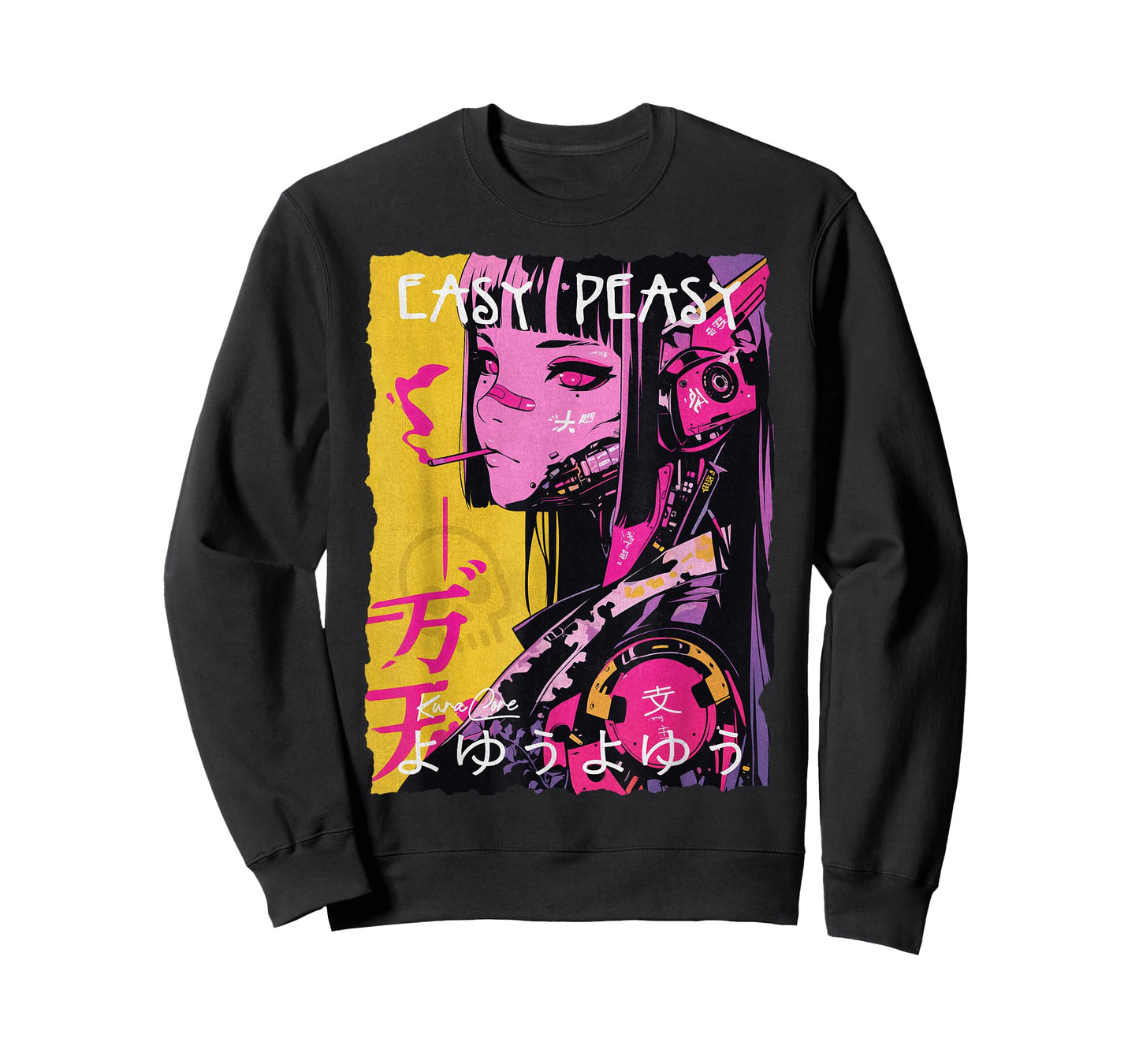 Japan Streetwear Cyberpunk Y2K Techwear Retro Manga Anime T-Shirt