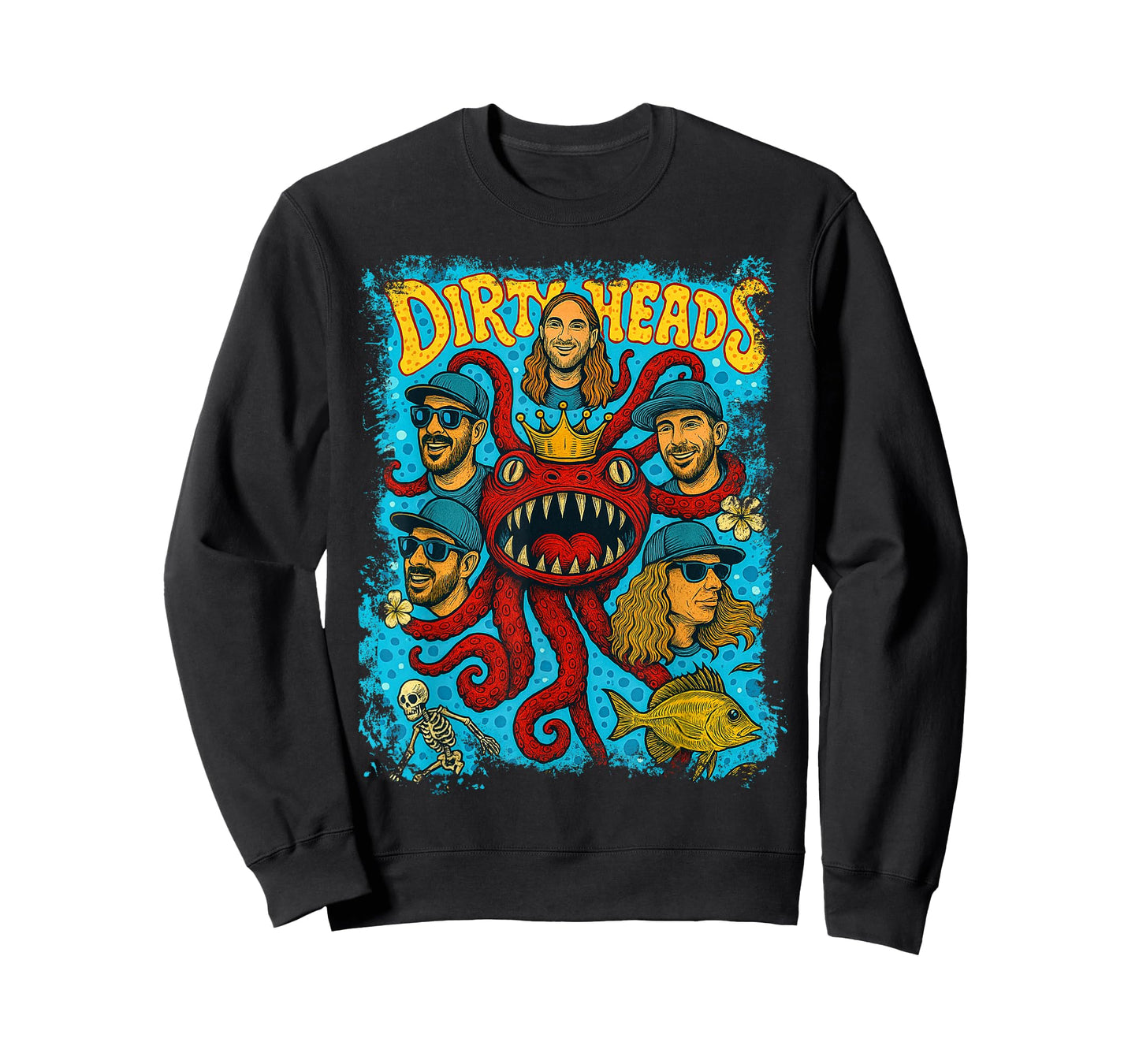 Vintage Dirty Heads in retro Funny style T-Shirt