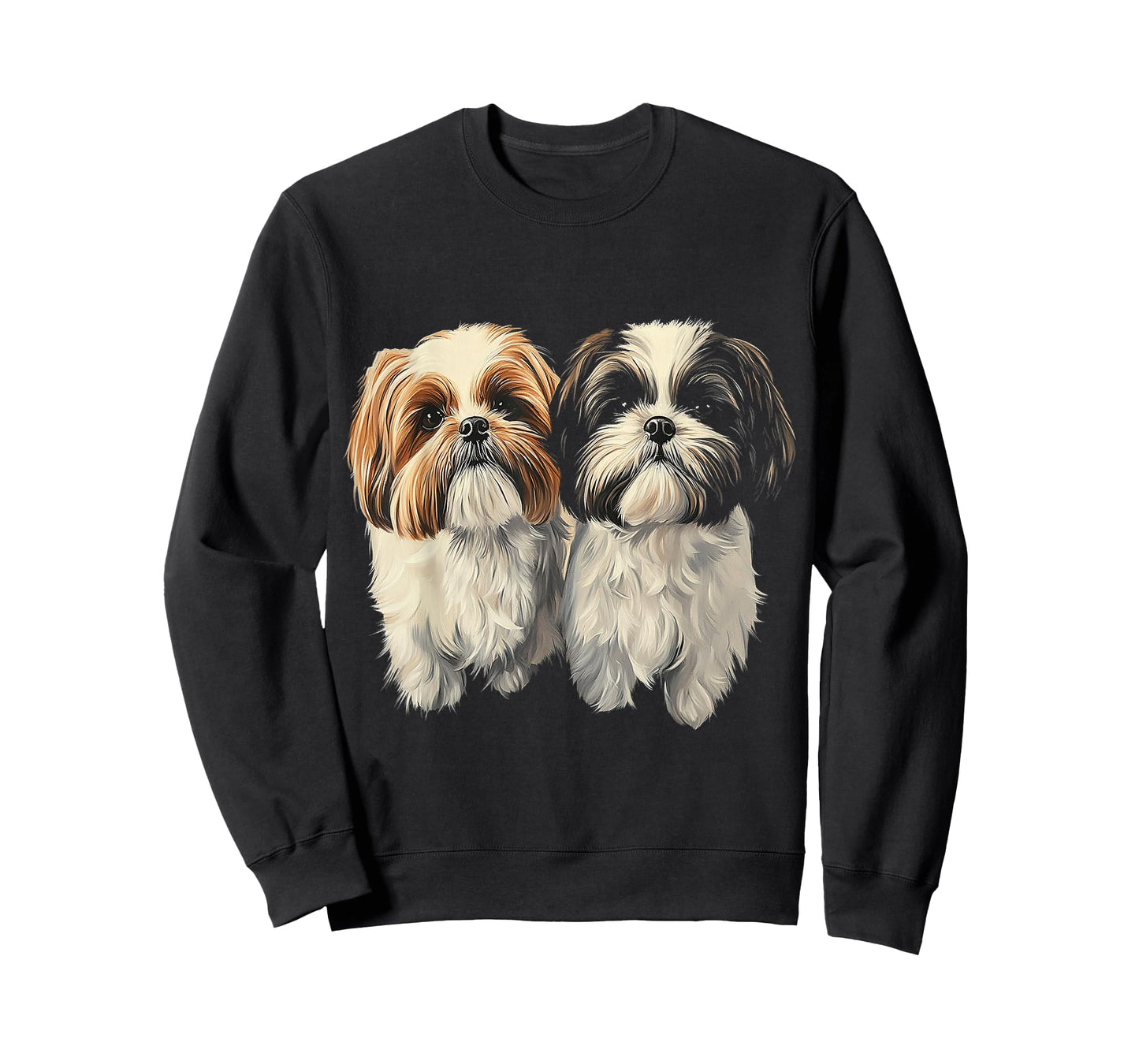 Shih Tzu Dog Motif Pet Artwork Shih Tzu T-Shirt