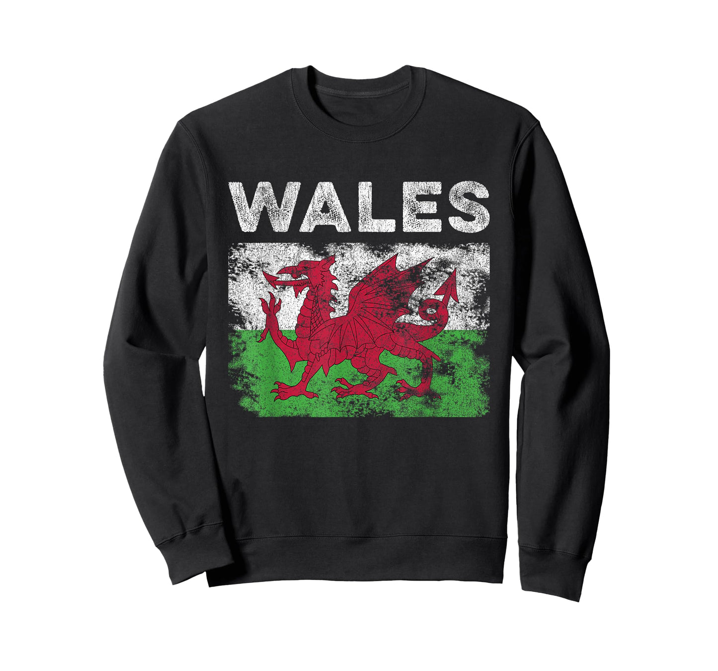 Wales Flag Distressed - Men Women Kids - Welsh Flag T-Shirt