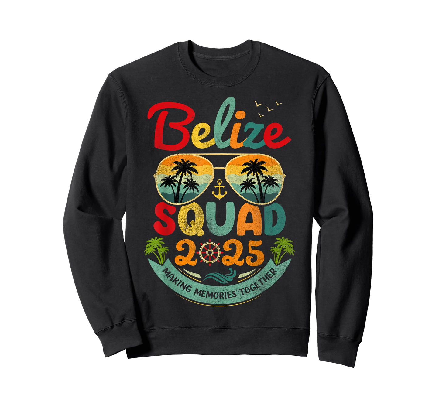 Belize Squad 2025 Tropical Beach Vacation Vintage Belize T-Shirt