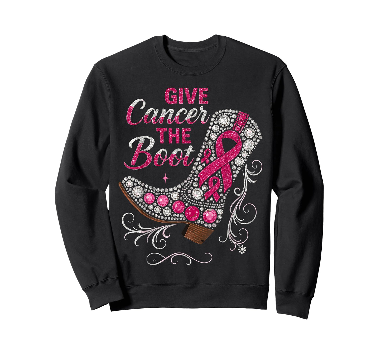 Breast Cancer Shirts for Women, Cowgirl Boots On The Ground T-Shirt