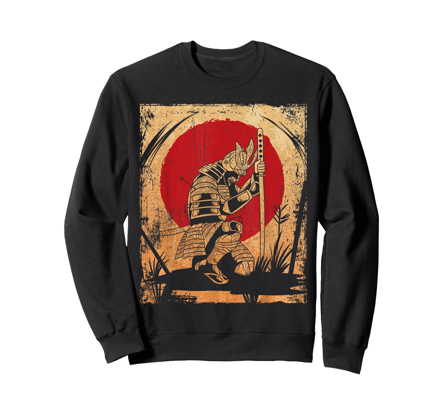 Samurai Japanese Art Vintage Fighter Retro T-Shirt