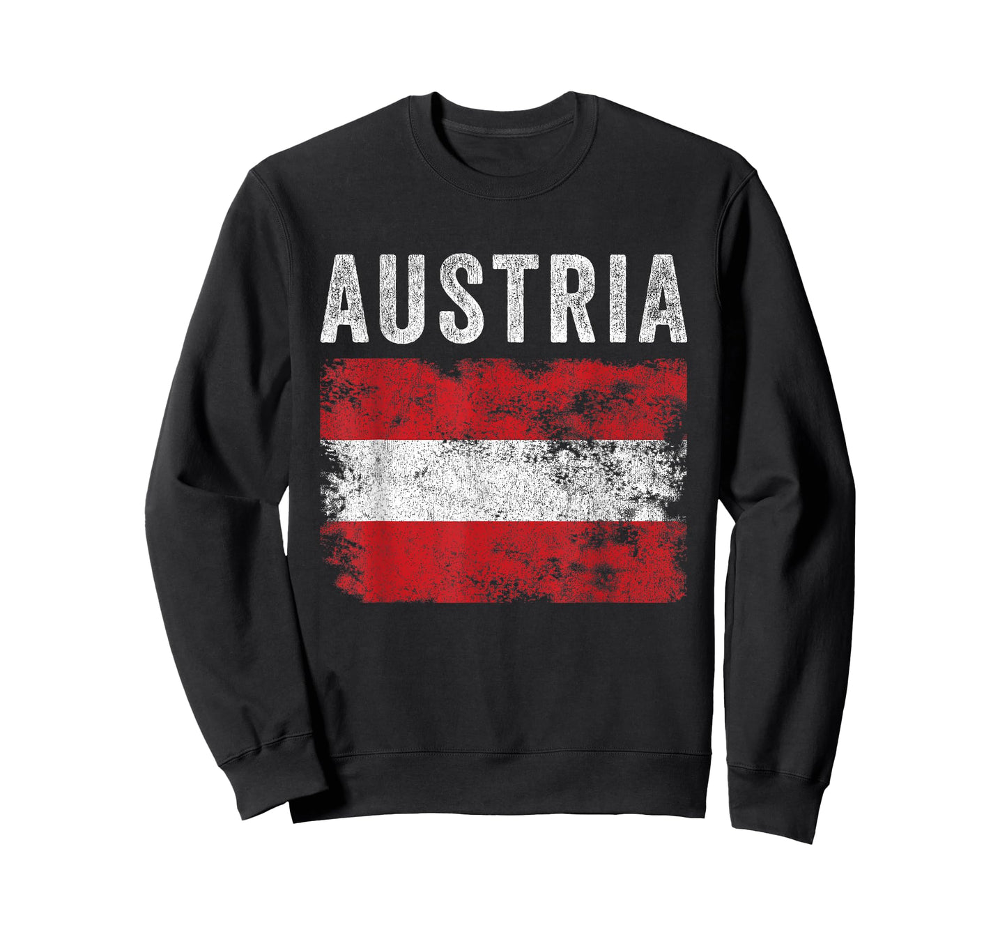 Austria Flag Distressed - Men Women Kids - Austrian Flag T-Shirt