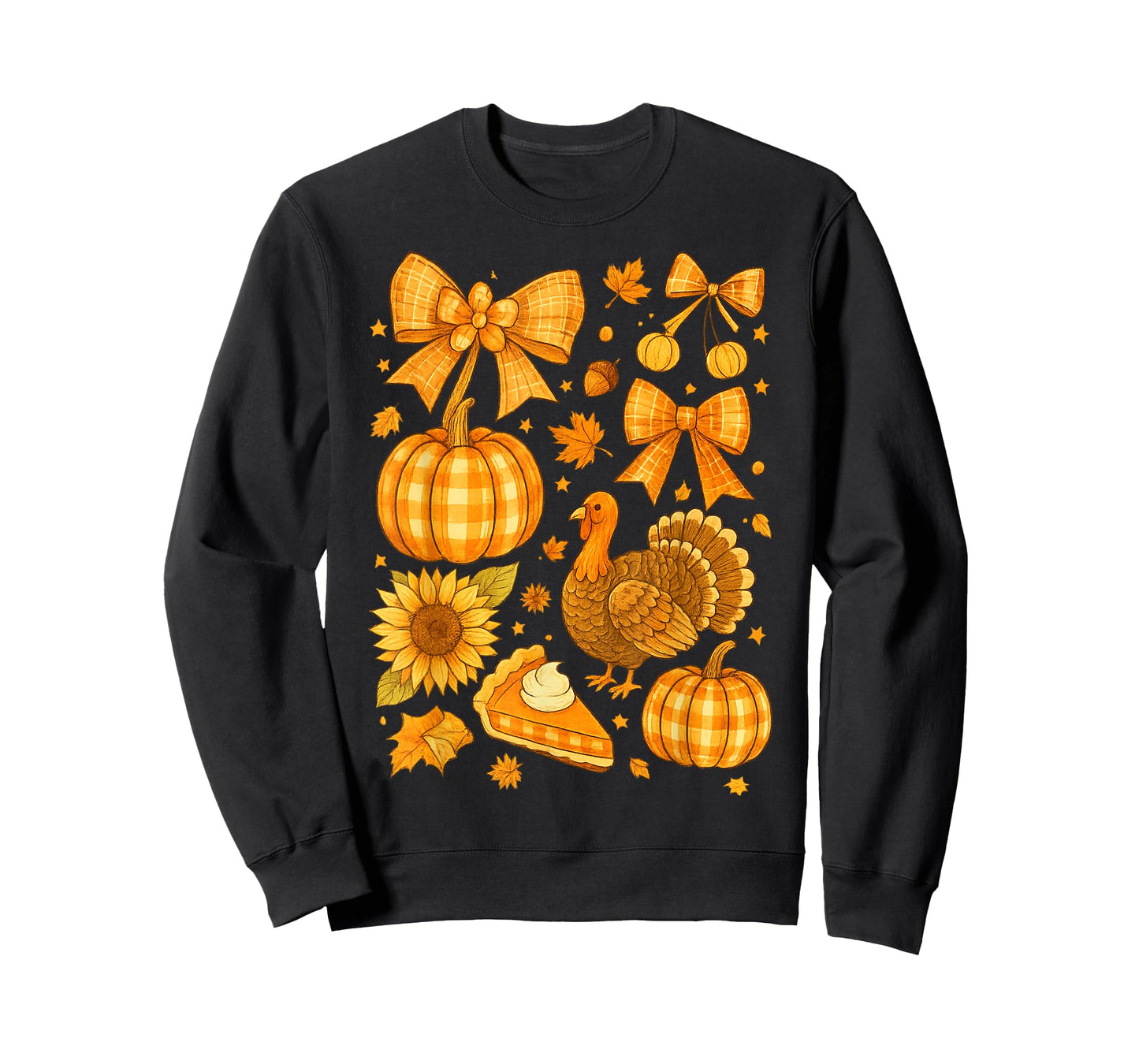 Preppy Thanksgiving Vintage Boho Floral Fall Vibes Autumn T-Shirt