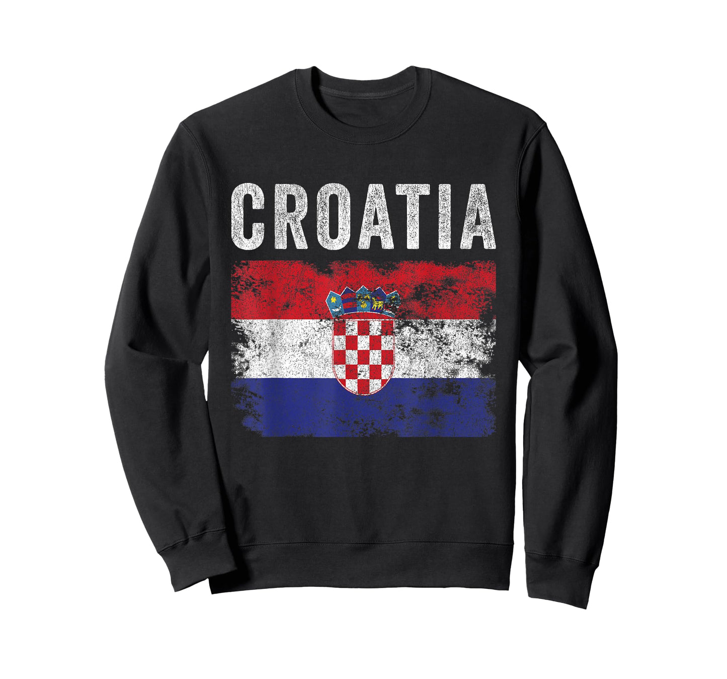 Croatia Flag Distressed - Men Women Kids - Croatian Flag T-Shirt