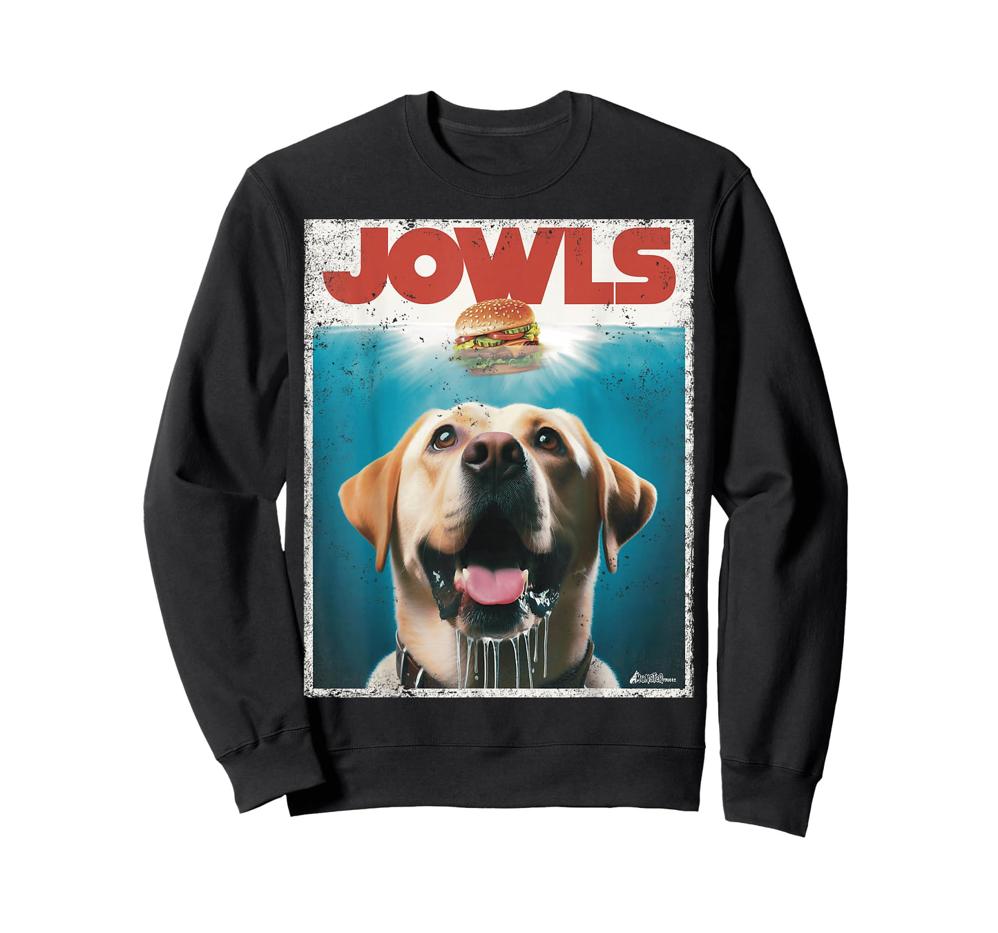 Funny Yellow Lab Jowls Top, Labrador Retriever Dog Mom, Dad T-Shirt