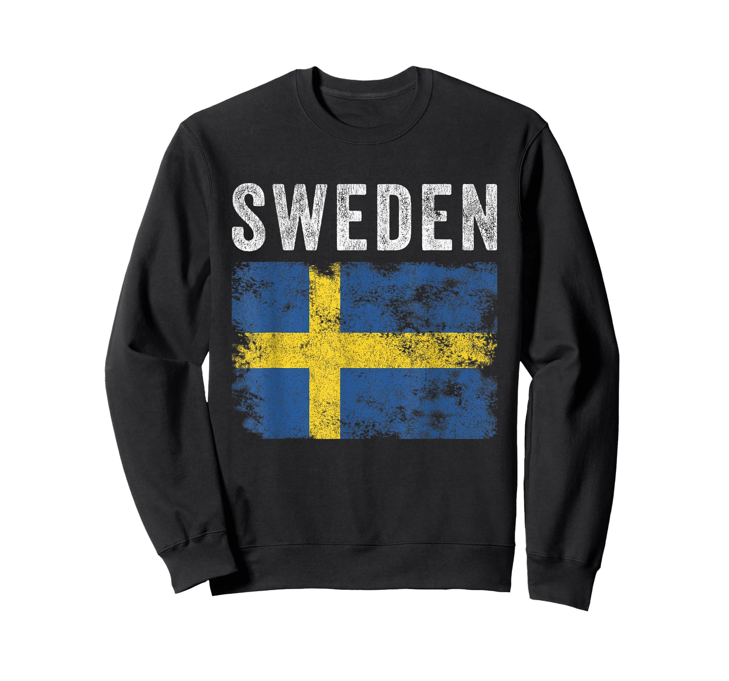 Sweden Flag Distressed - Men Women Kids - Swedish Flag T-Shirt