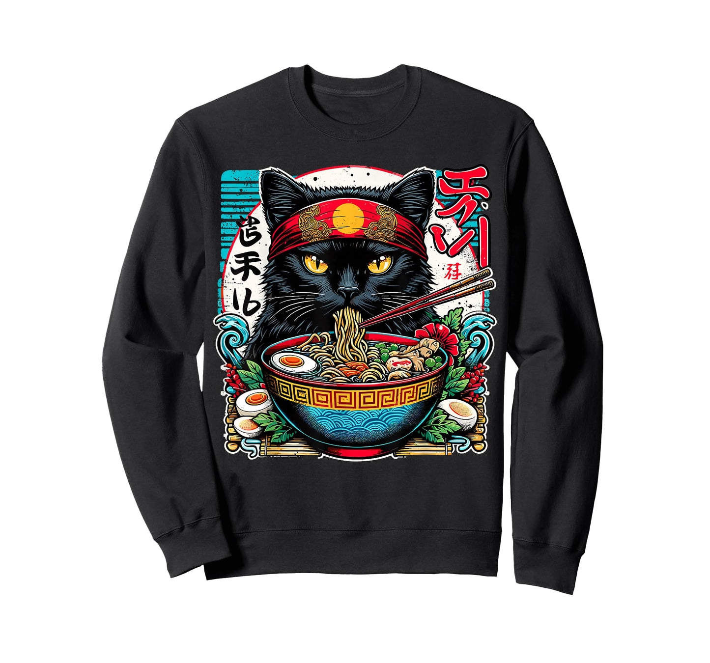 Cats Ramen Noodle Japanese Anime Kawaii Cat T-Shirt