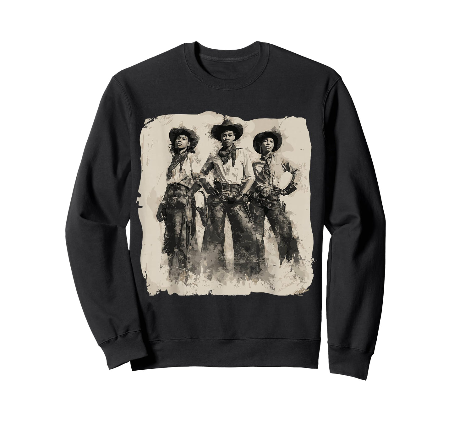 Vintage Black African American Cowgirl Western Country Rodeo T-Shirt