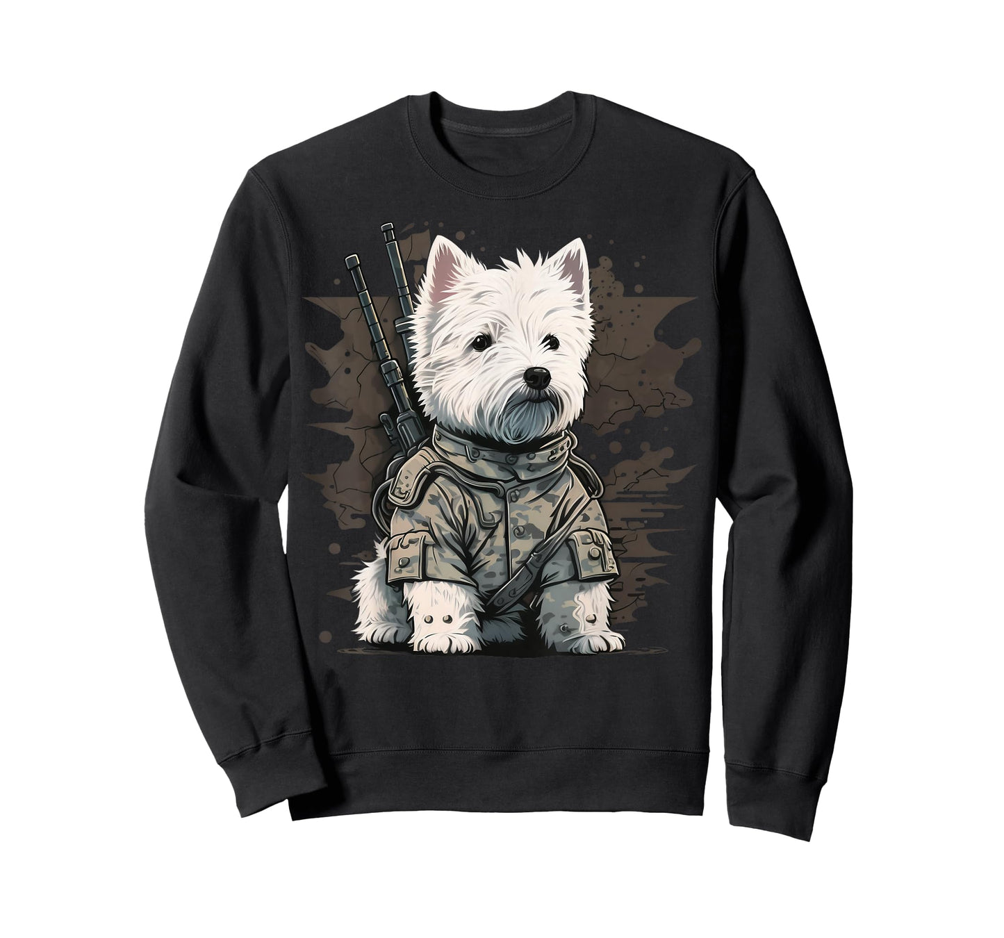 Soldier West Highland White Terrier Army Military Westie T-Shirt