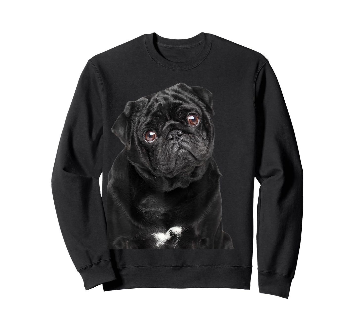 Cute Black Puggy Black Pug Black Dog Puppy Cute Face T-Shirt for Men Women