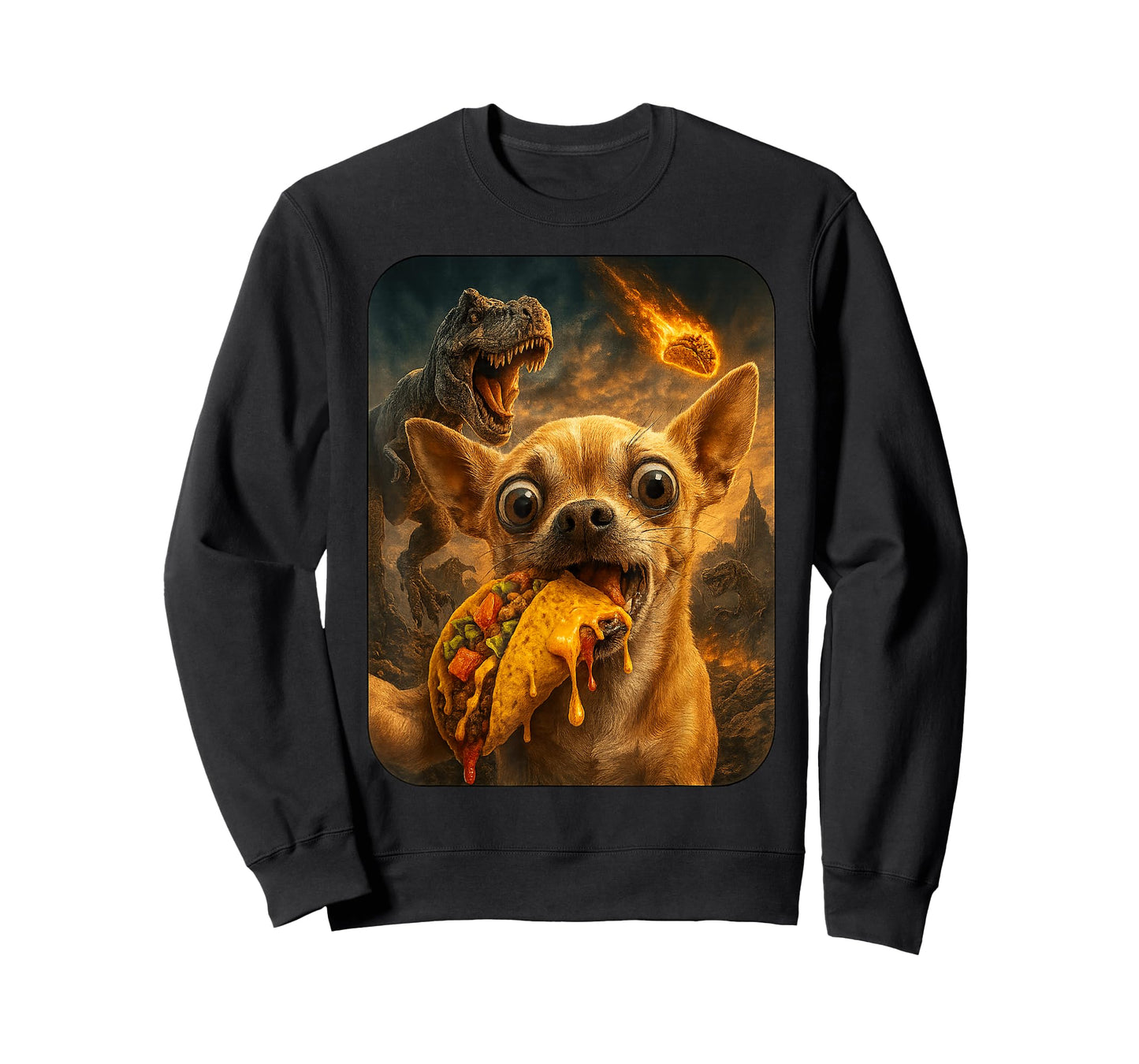 Chihuahua Shirt - Funny Dinosaur Taco Tuesday T-Shirt