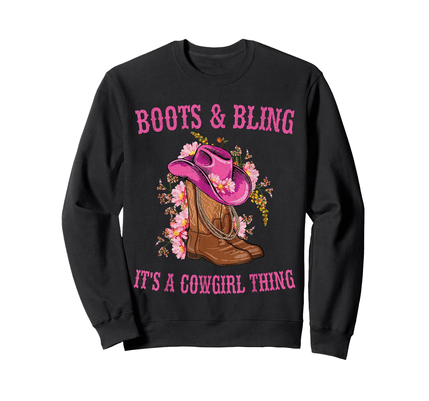 Boots and Bling its a Cowgirl Thing Cute Love Country Life T-Shirt