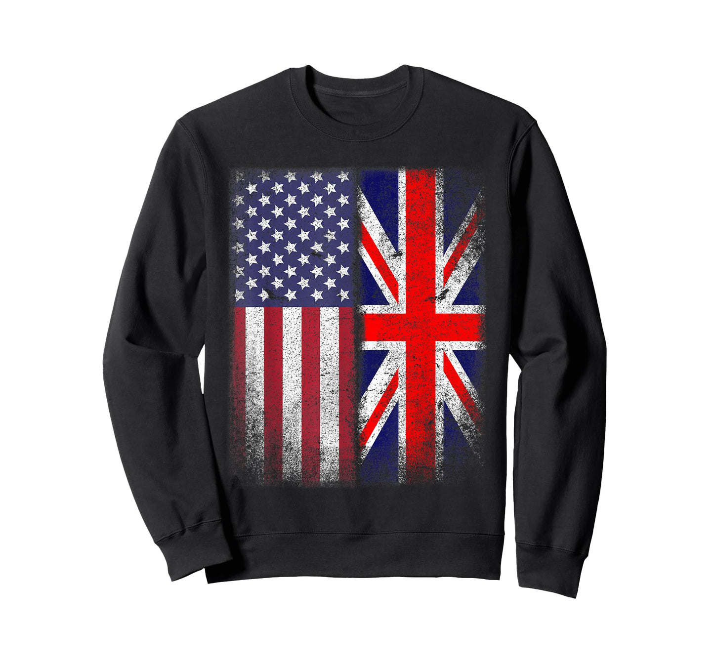British American Flag Union Jack England Usa T-Shirt
