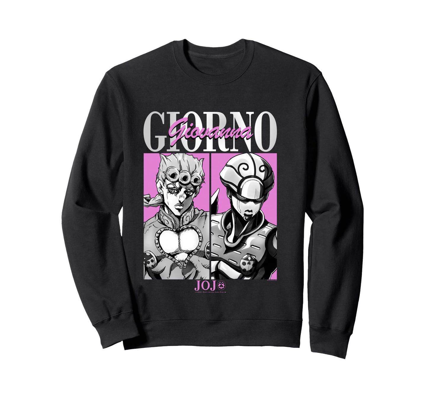 JoJo's Bizarre Adventure Giorno & Golden Wind Panels Anime Long Sleeve T-Shirt