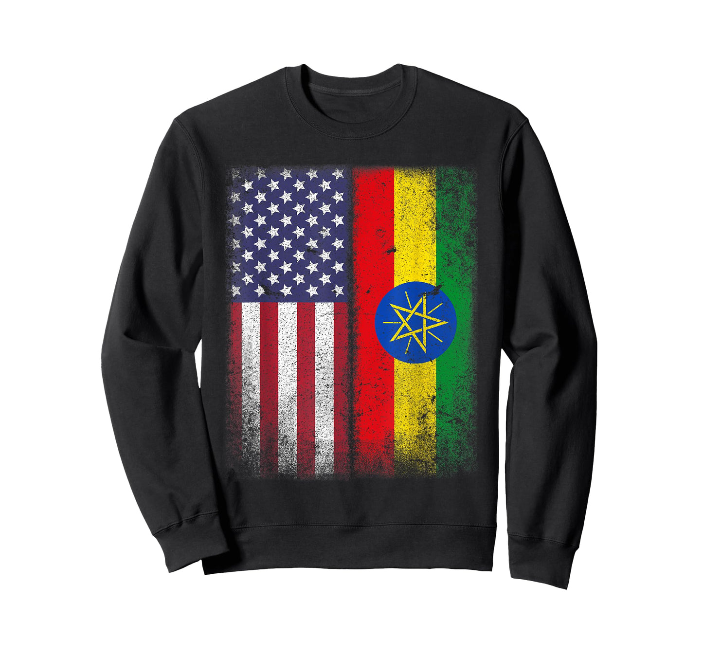 Ethiopian American Flag Ethiopia African Heritage Countries T-Shirt