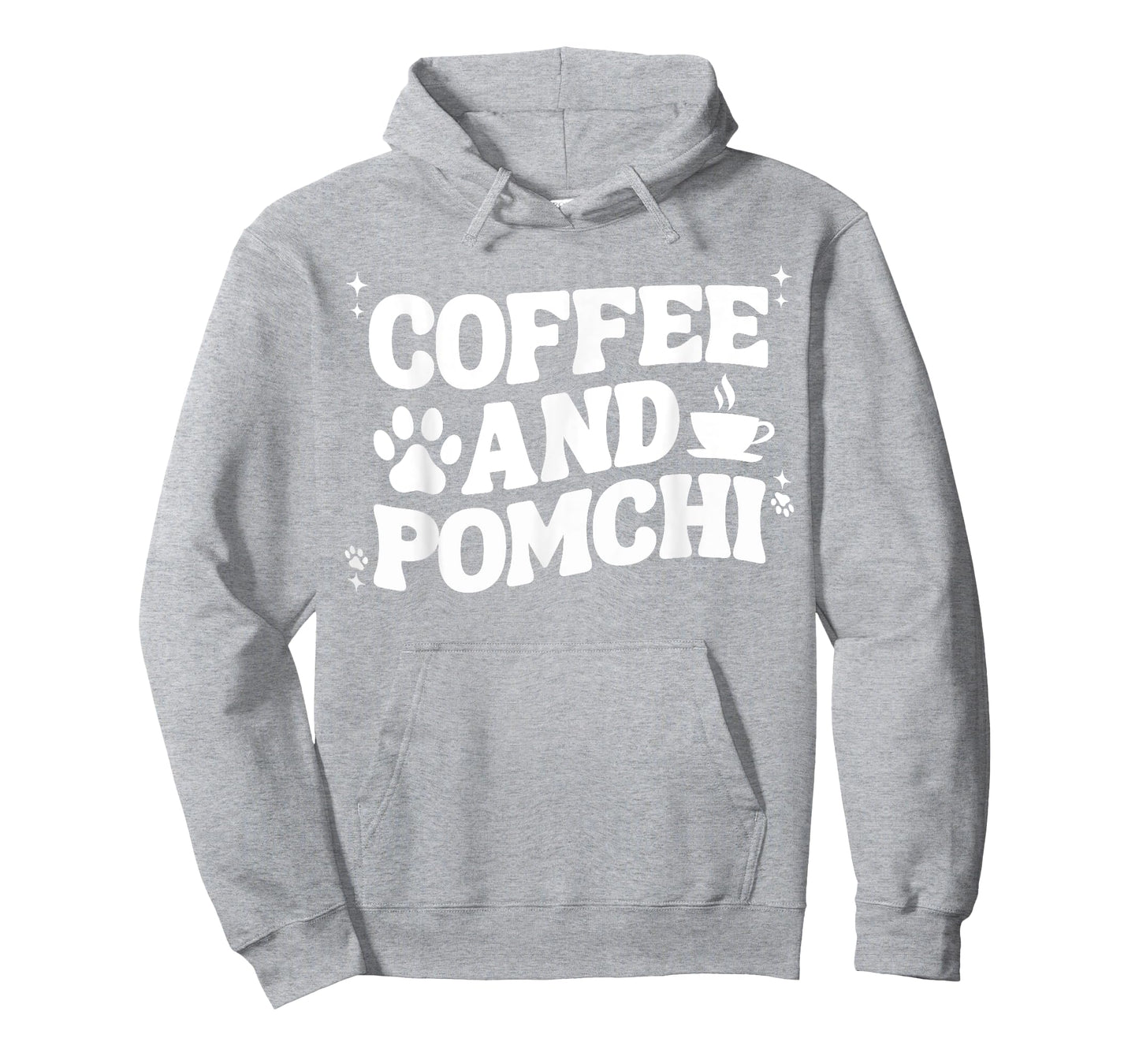 Coffee And Pomchi For Men Women Pom-Chi Dog Mom Dad Funny T-Shirt
