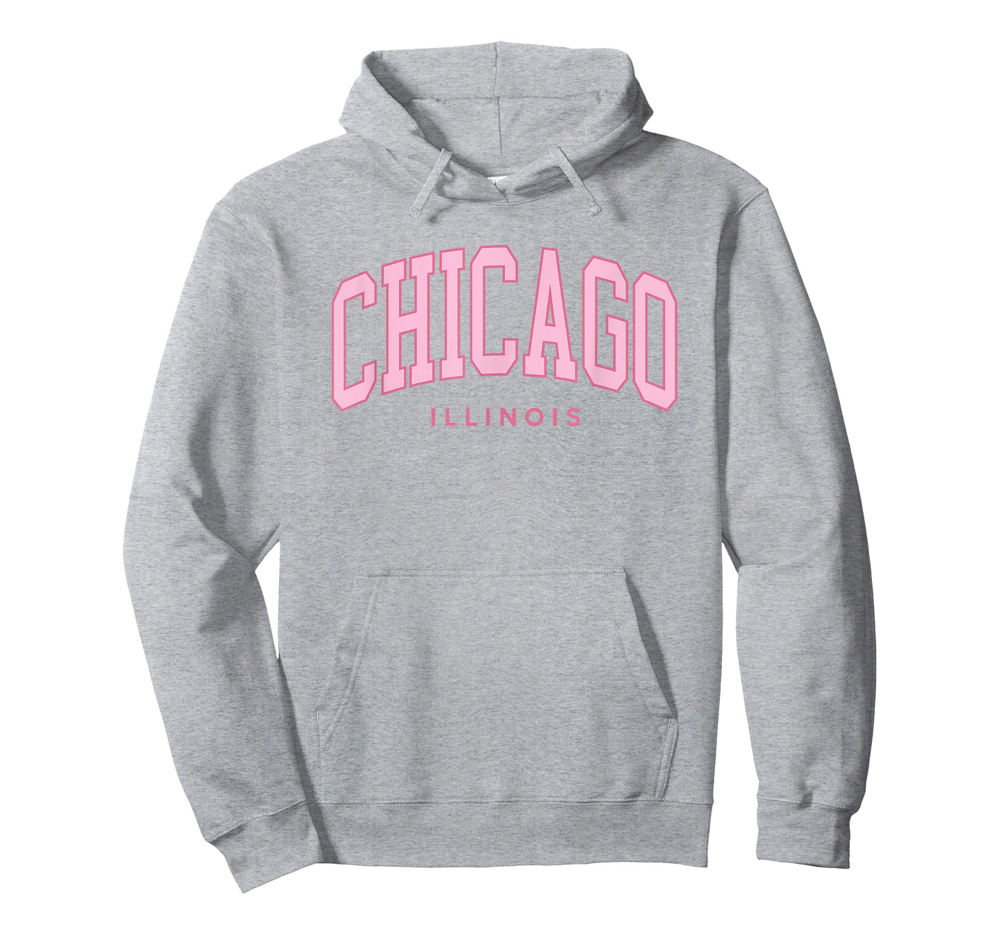 Vintage Chicago Pink Retro Preppy Throwback Womens Girls T-Shirt