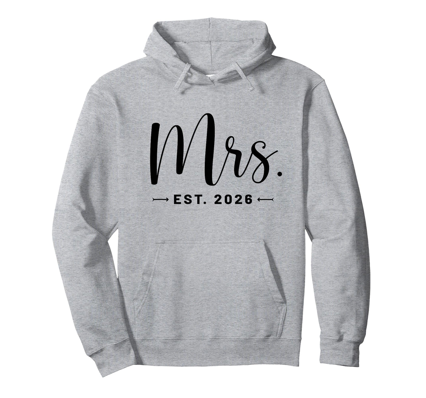Mrs. Est. 2026 Just Married Promoted To Mr and Mrs Wedding T-Shirt