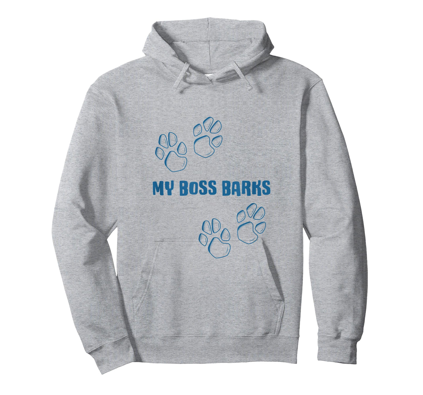 MY BOSS BARKS - Funny Dog Lover Men Women T-Shirt