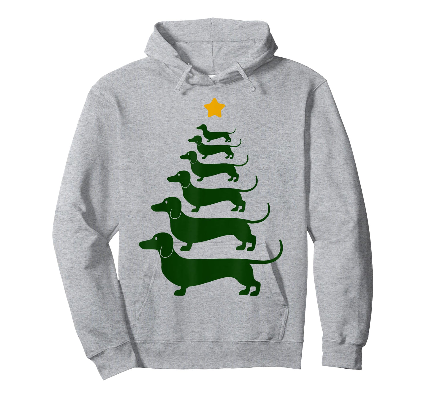 Dachshund Christmas Tree Funny Weiner Dog Mom Dad Pajamas Men Women Kids T-Shirt