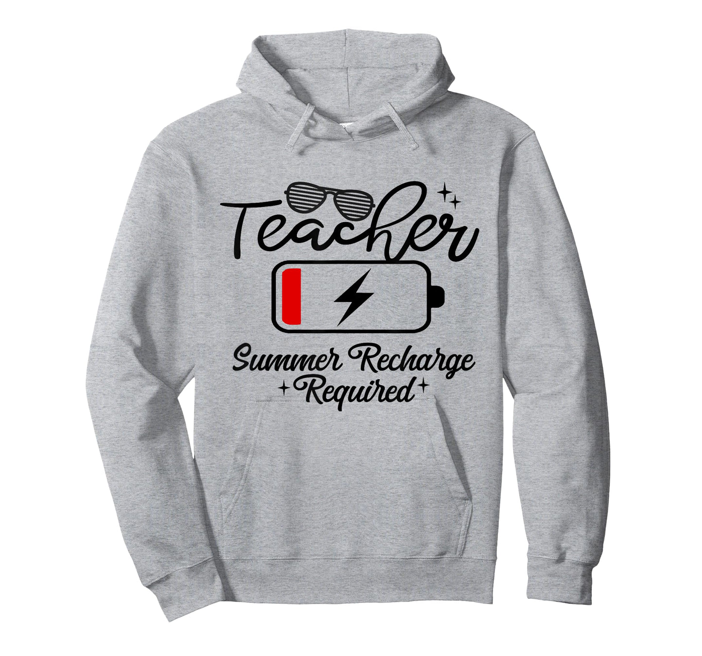 Teacher Summer Recharge Required Last-Day of School Vacation T-Shirt