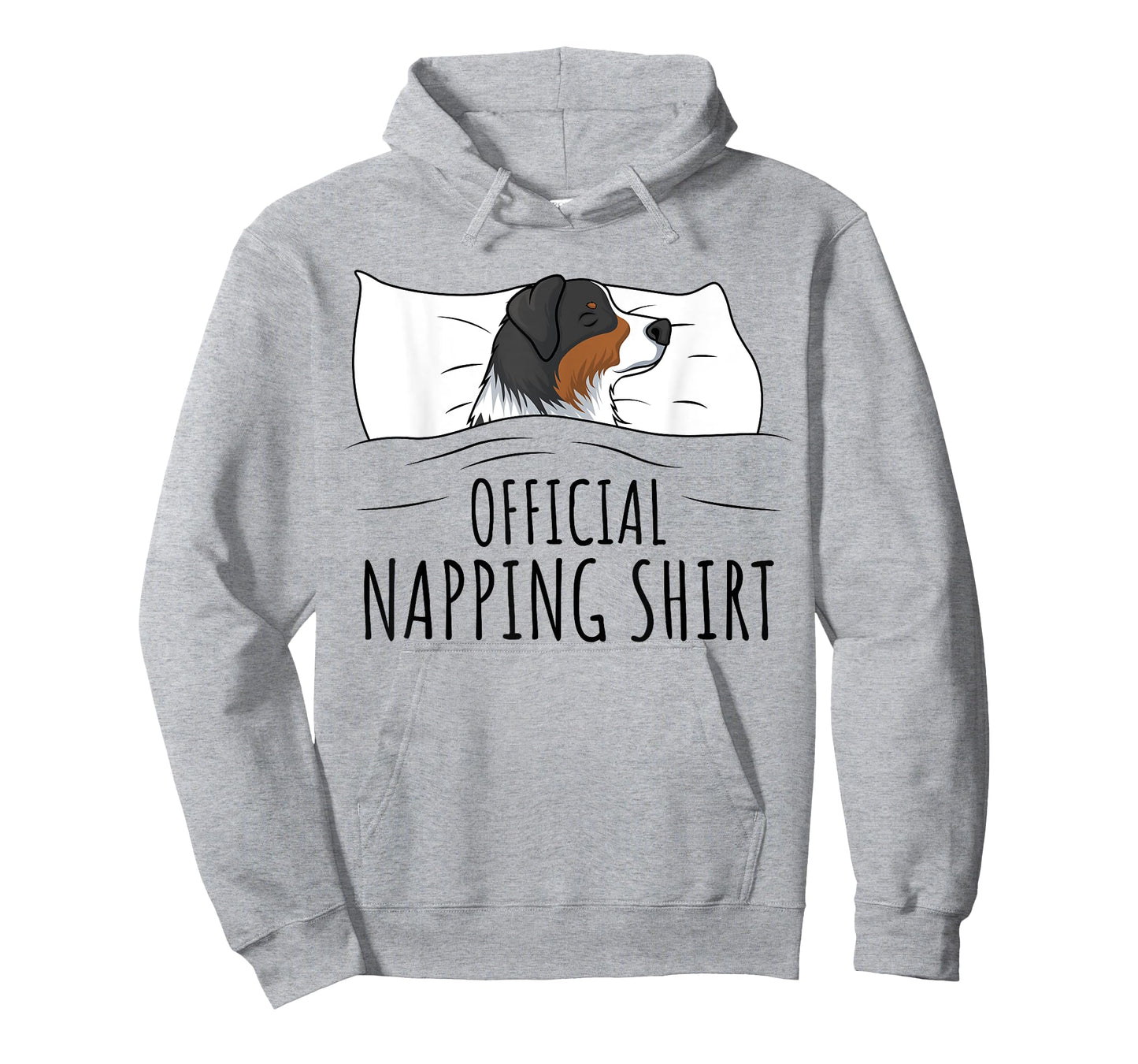 Australian Shepherd Apparel & Gift Ideas Unisex-Adults Blue Small Classic Fit Short Sleeve T-Shirt Sleeping Australian Shepherd Pyjamas Official Napping T-Shirt