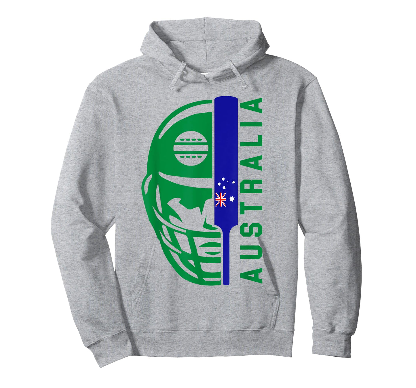 Cricket Australia Fan Helmet Ball and Bat Design T-Shirt