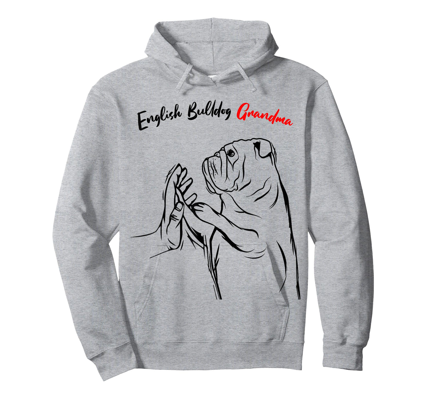 English Bulldog Grandma Dog Owner Lover Funny Women T-Shirt