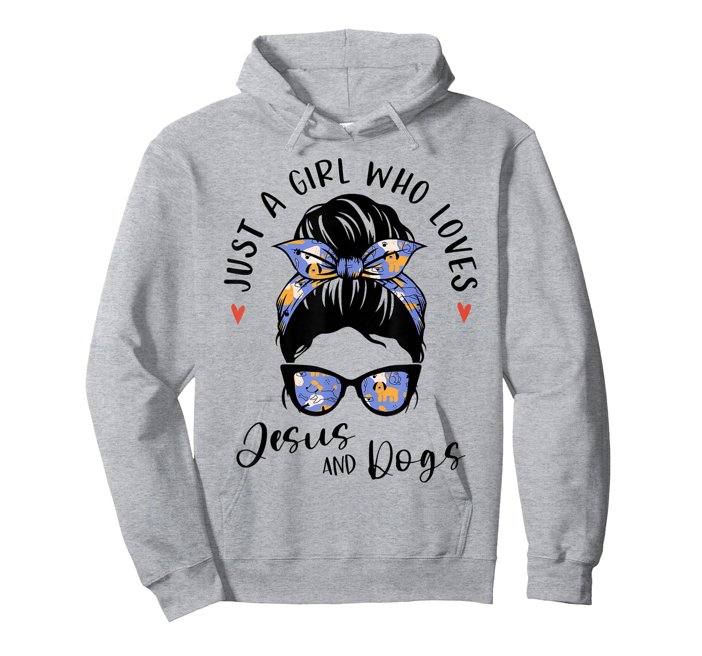 Just A Girl Who Loves Jesus and Dogs Gifts for Dog Lover T-Shirt