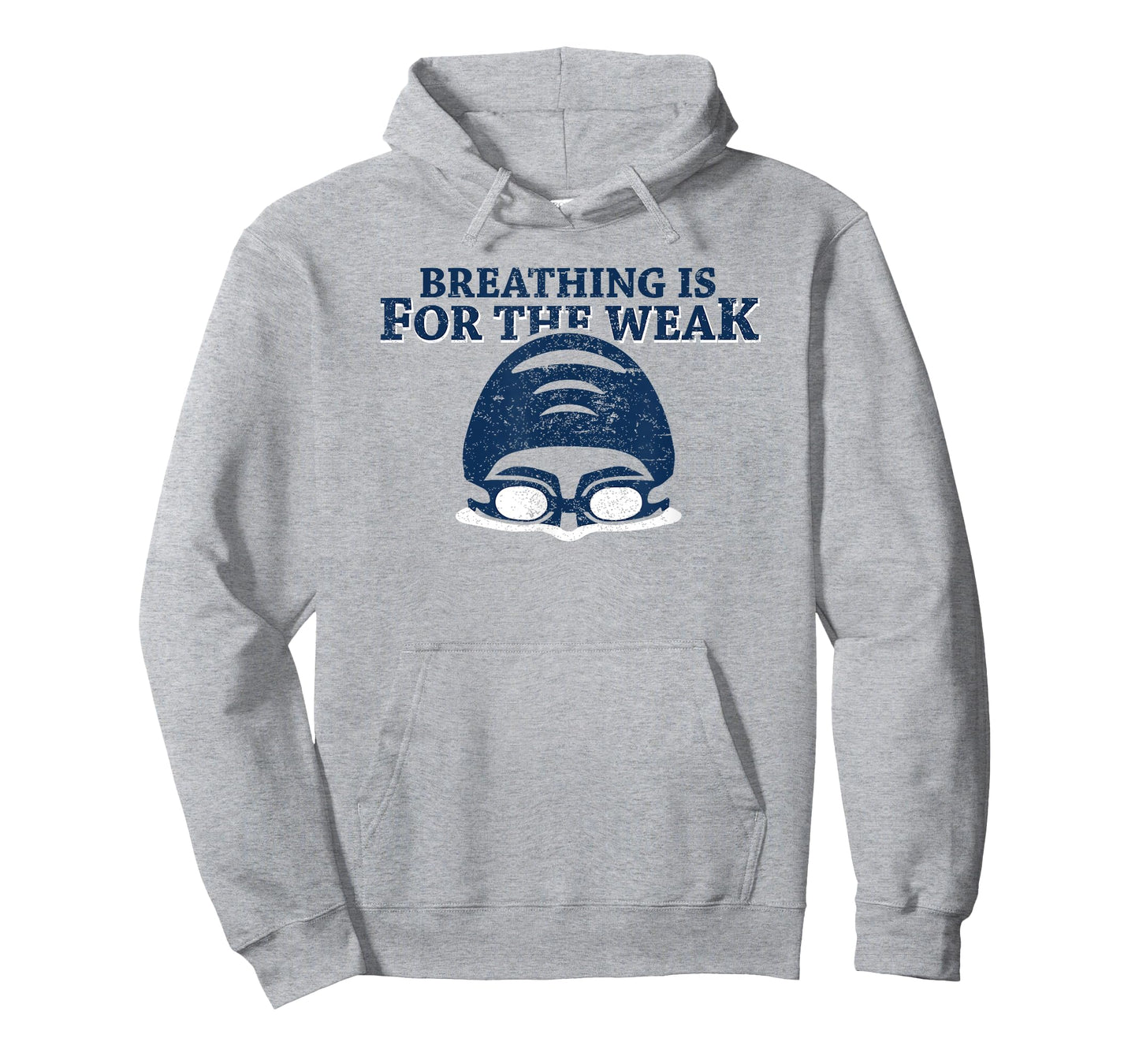 Meme Swimmer Breathing Is For The Weak Swimming T-Shirt T-Shirt